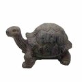 Pipers Pit 11 in. Tortoise Indoor Outdoor Statue; Dark Brown PI3091964